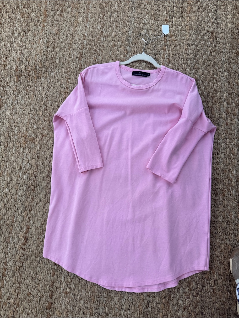 Pomander Place Pink Long Sleeve Mini Dress